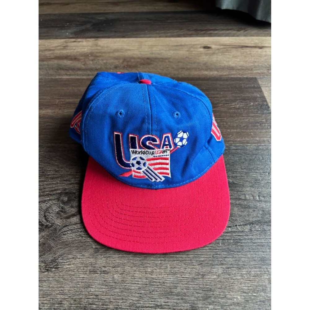 Vintage 1994 USA World Cup Soccer Cap in Blue & Red